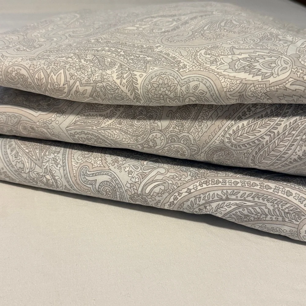 Lauren Ralph Lauren Coral Beach Paisley Gray sheet set